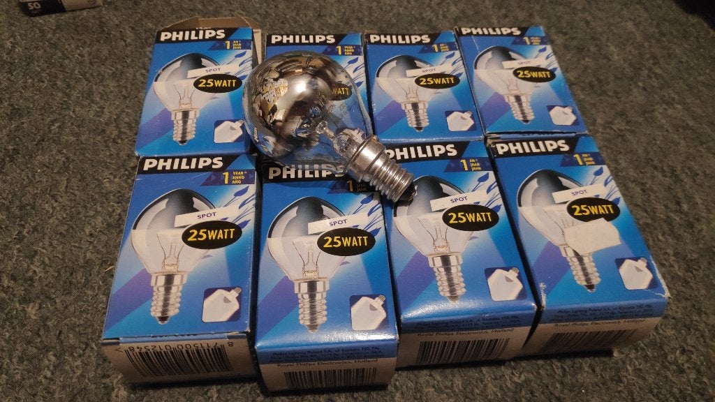 Diverse Philips E-14 Gloeilampen Kopspiegel / Reflector, Ophalen, Nieuw, E14 (klein), Gloeilamp