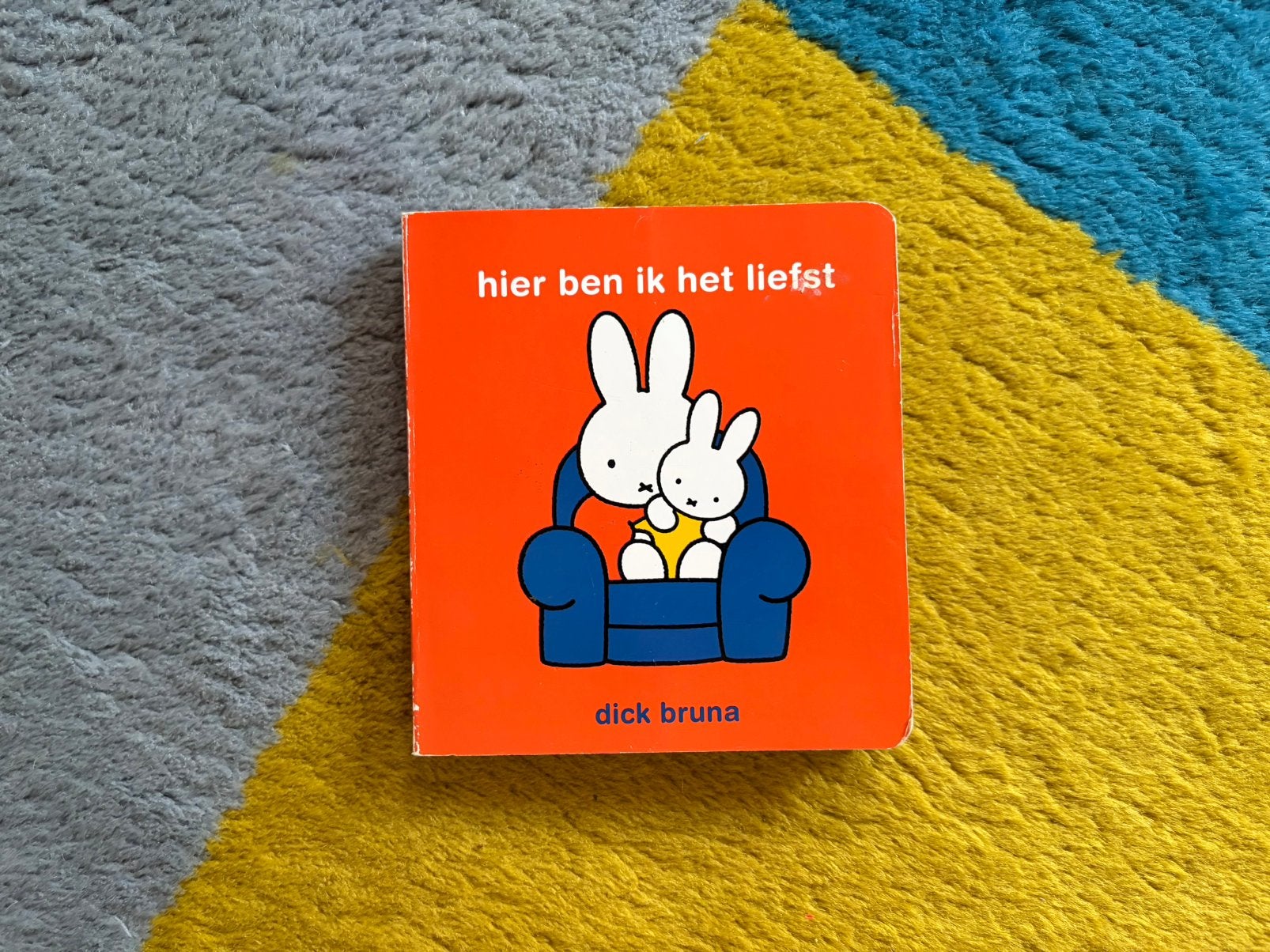 Hier ben ik het liefst -  een kartonboek van Dick Bruna, Ophalen of Verzenden, Gelezen, 1 tot 2 jaar