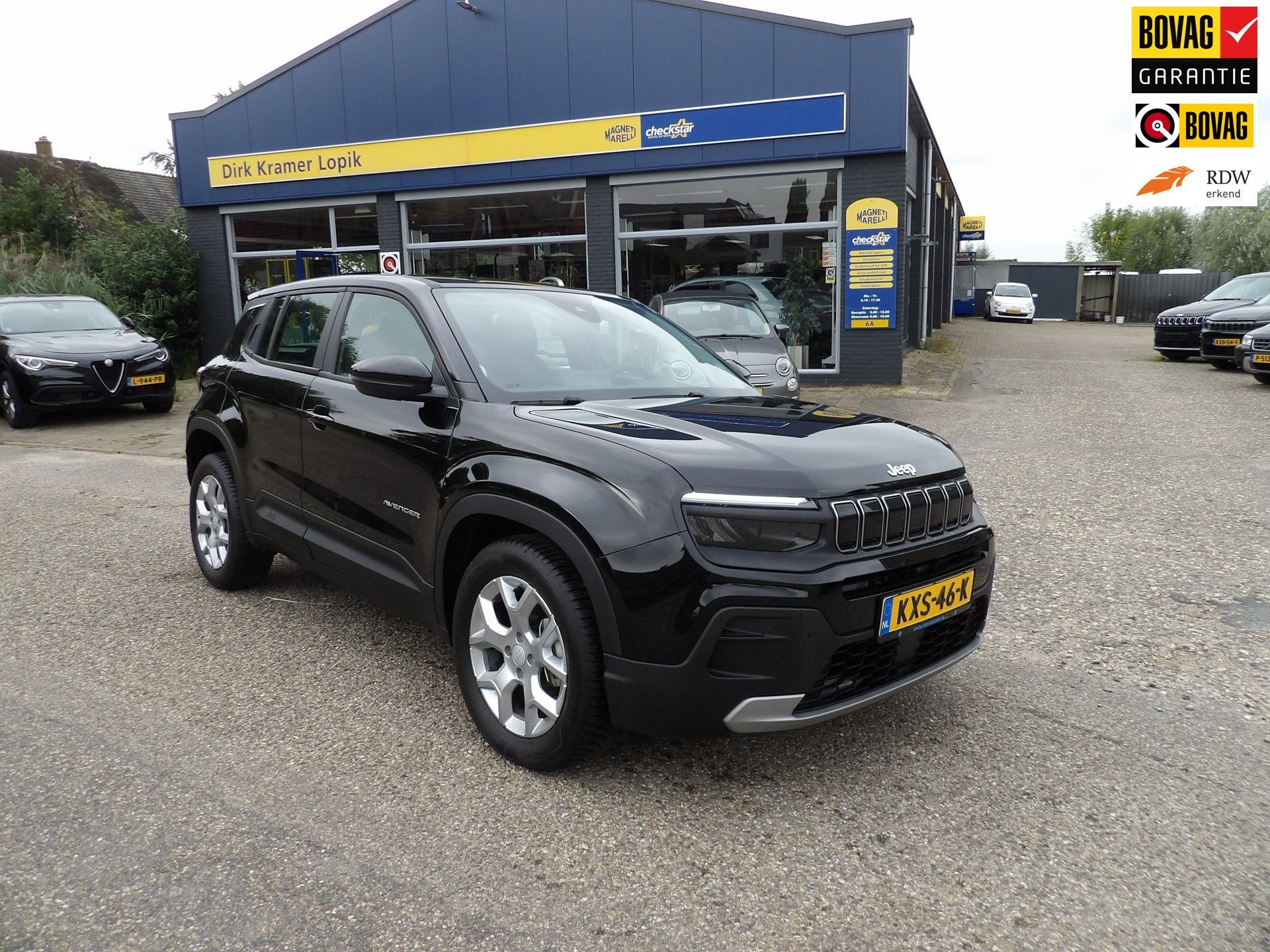 Jeep Avenger 1.2 Altitude / Rijklaarprijs, Auto's, Voorwielaandrijving, 12 maanden, Gebruikt, Zwart