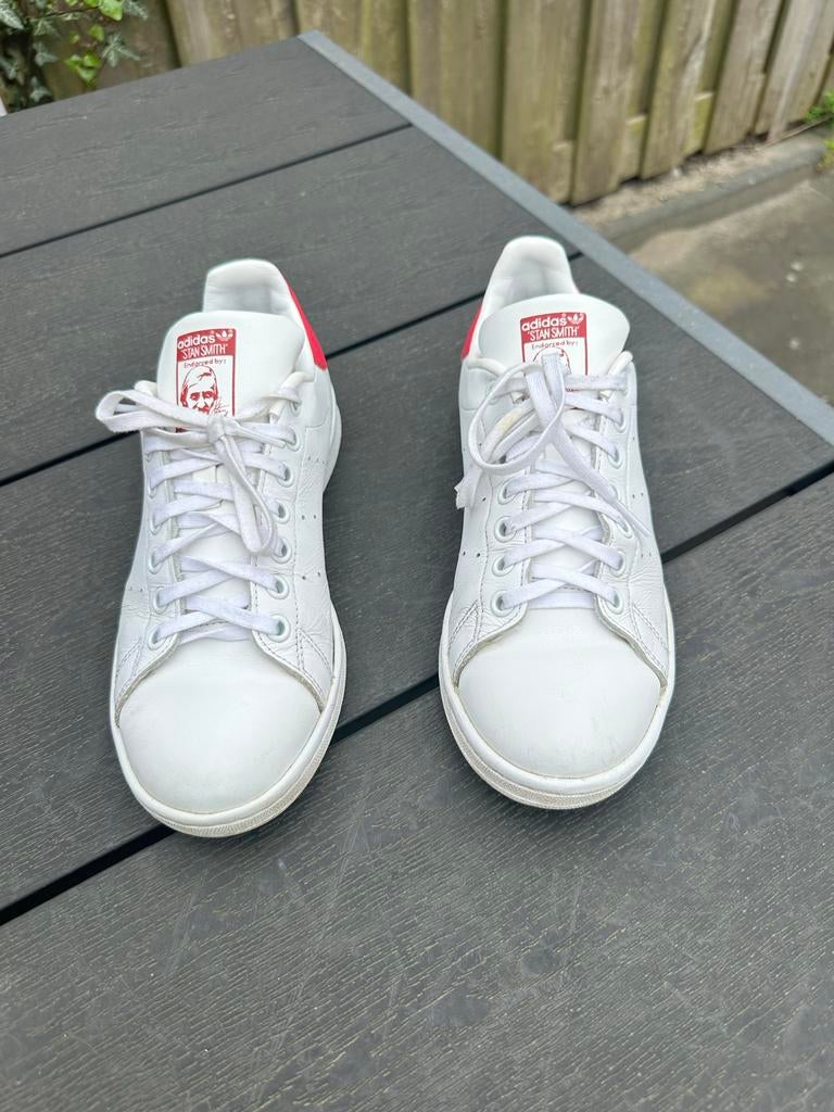 Adidas Stan Smith sneakers maat 38 2/3, Ophalen of Verzenden, Gedragen, Wit, Sneakers of Gympen