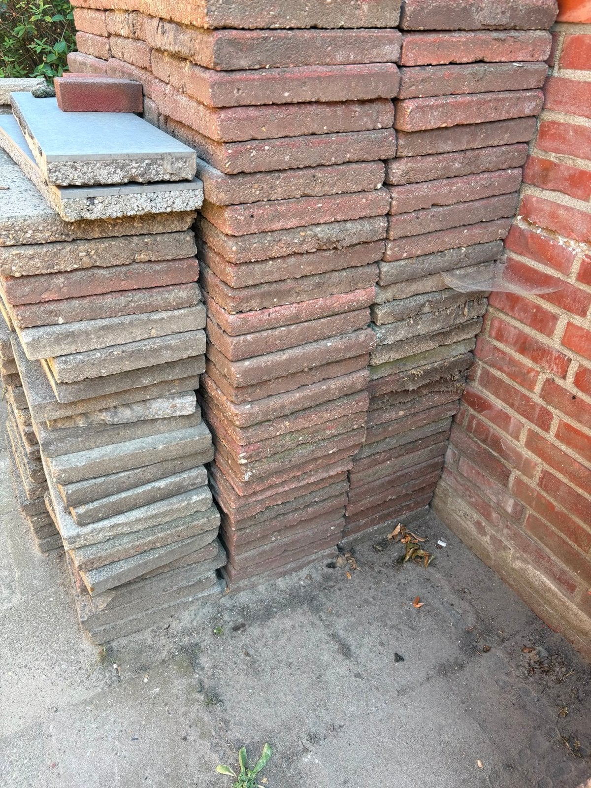 Stoeptegels en Waaltjes getrommeld, Tuin en Terras, Ophalen, Gebruikt, Klinkers, 10 m² of meer