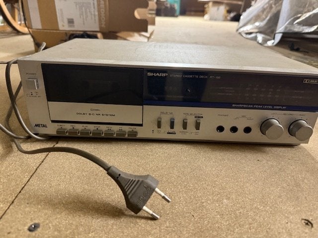 Sharp RT-150 stereocassettedeck.. Vintage, Audio, Tv en Foto, Cassettedecks, Ophalen of Verzenden, Enkel, Overige merken