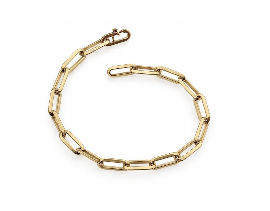 Gouden Closed Forever Schakel Armband - 19.5 cm / 11,2 g, Ophalen, TIEMAN JUWELIERS, -, Zo goed als nieuw
