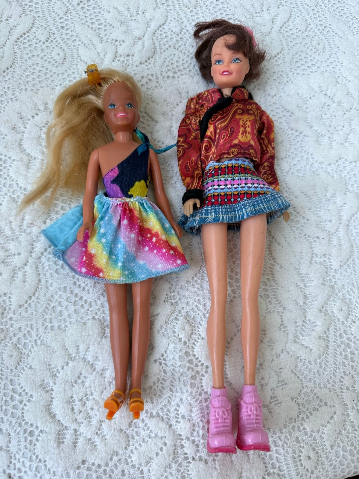 2 vintage retro Barbie poppen, Ophalen of Verzenden, Gebruikt, Barbie