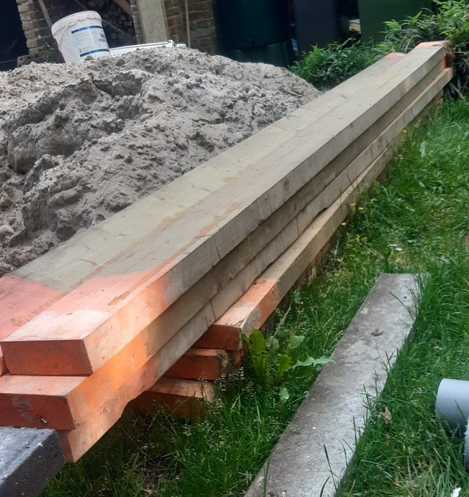 hout balken, Ophalen, Zo goed als nieuw, Balk, Vuren