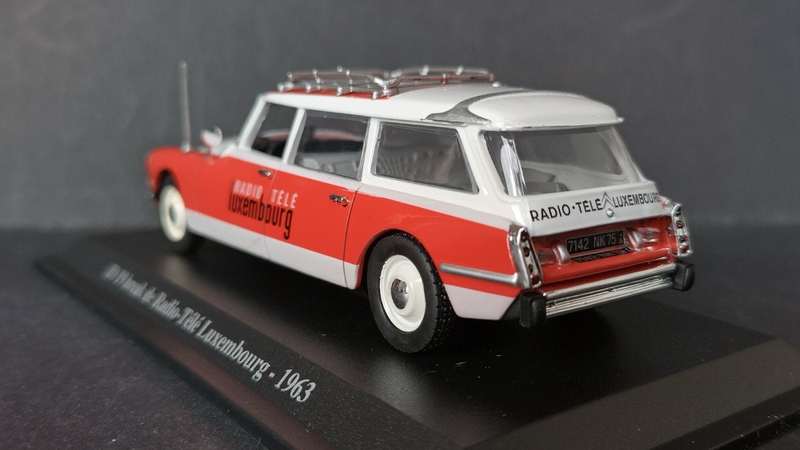 Citroen id Break Radio Tele Luxemburg. 1963 1:43 Norev Pol, Auto, ., Nieuw, Norev