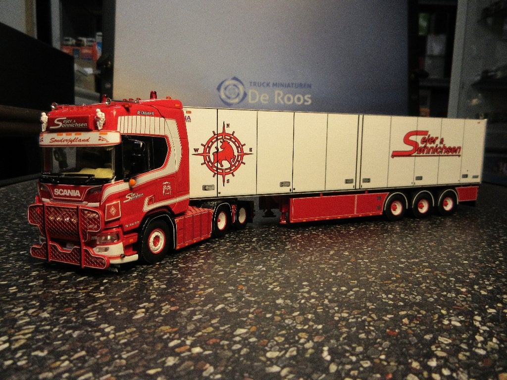WSI Scania Sejer & Sonnichsen met certificaat, Ophalen of Verzenden, Nieuw, Bus of Vrachtwagen, Wsi