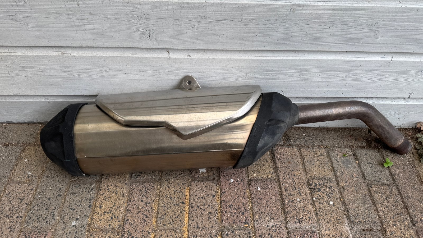 Triumph Tiger 800 originele uitlaatdemper, Ophalen of Verzenden, Gebruikt