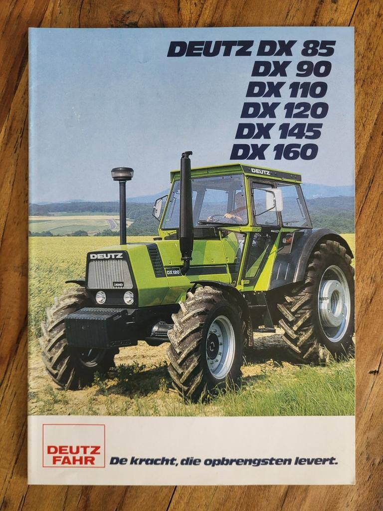 tractor folder Deutz-Fahr DX 85 - DX 160, Ophalen of Verzenden, Zo goed als nieuw