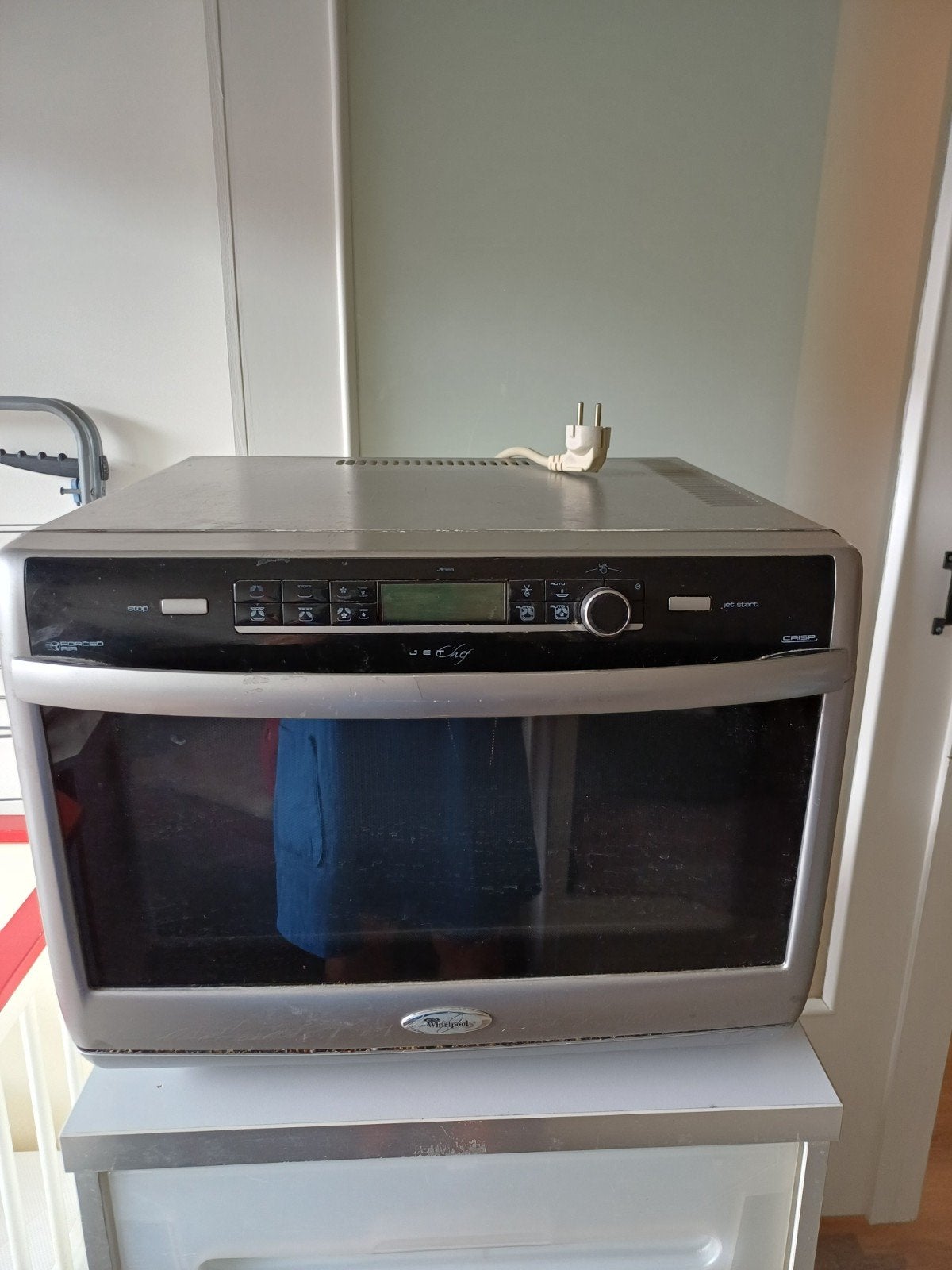 Combimagnetron/oven Whirlpool, vrijstaand., Witgoed en Apparatuur, Ovens, Gebruikt, Vrijstaand, Combi-oven, Whirlpool, Minder dan 45 cm
