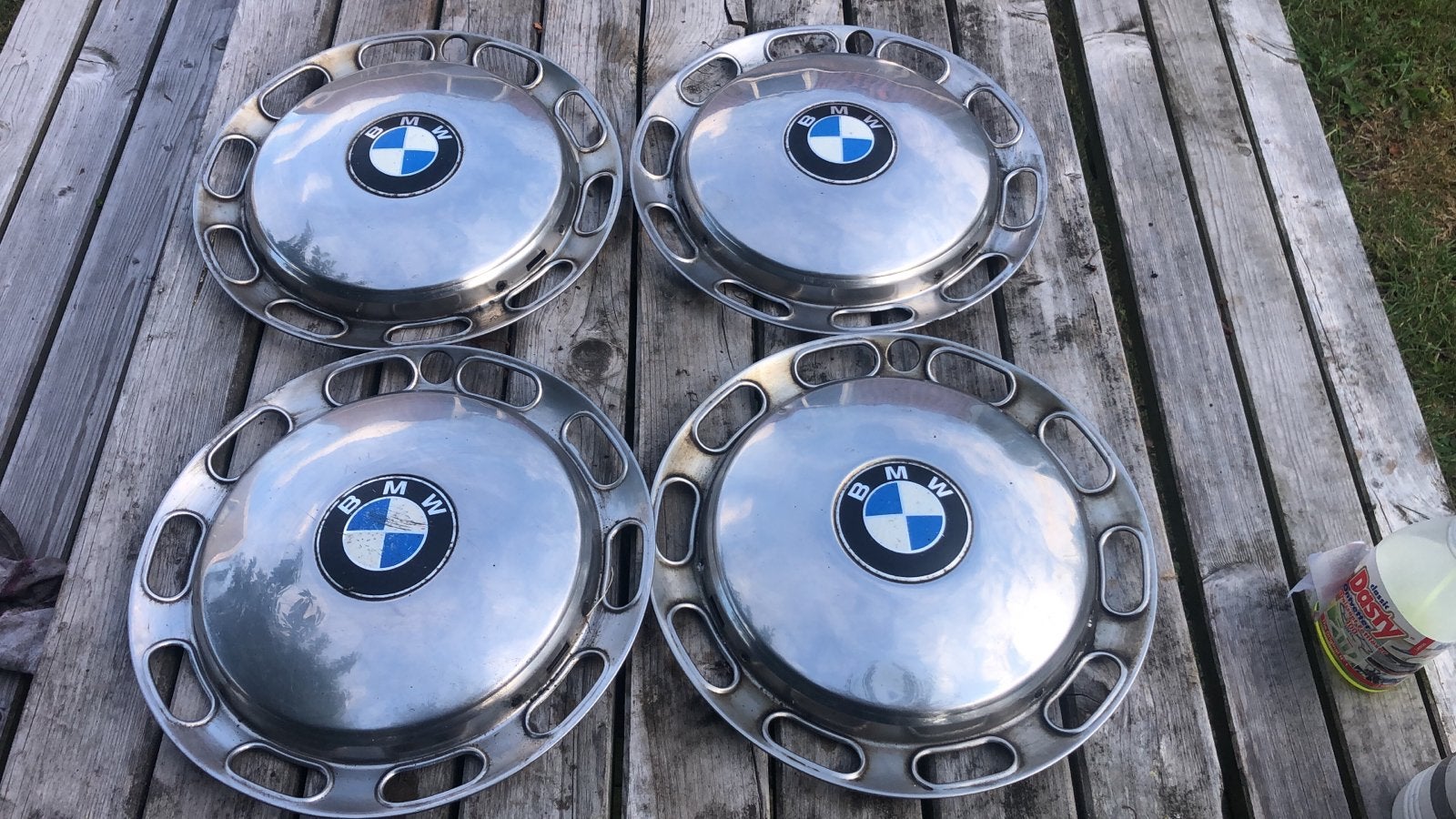 Set van 4 klassieke BMW wieldoppen 13 inch, Ophalen, Gebruikt
