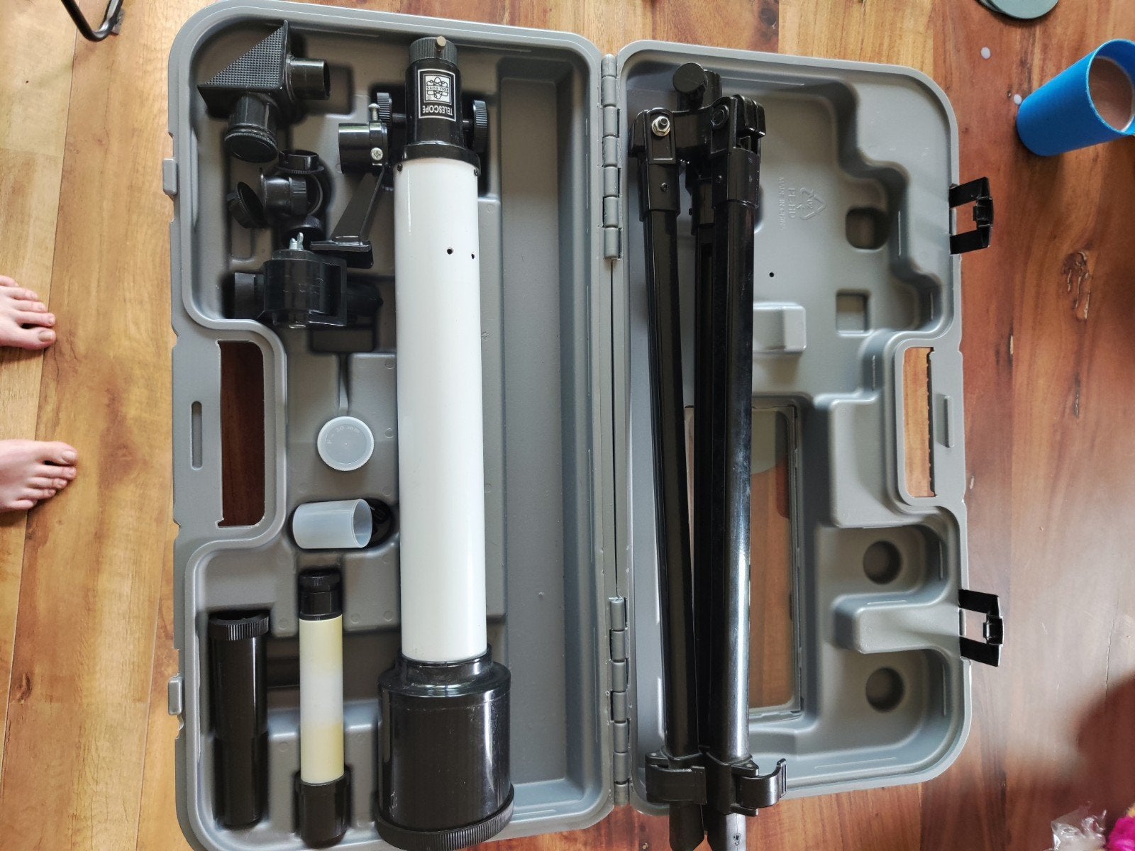 Astrolon Telescoop met Statief en Koffer, Gebruikt, Lenzentelescoop (refractor), Met statief, Ophalen of Verzenden