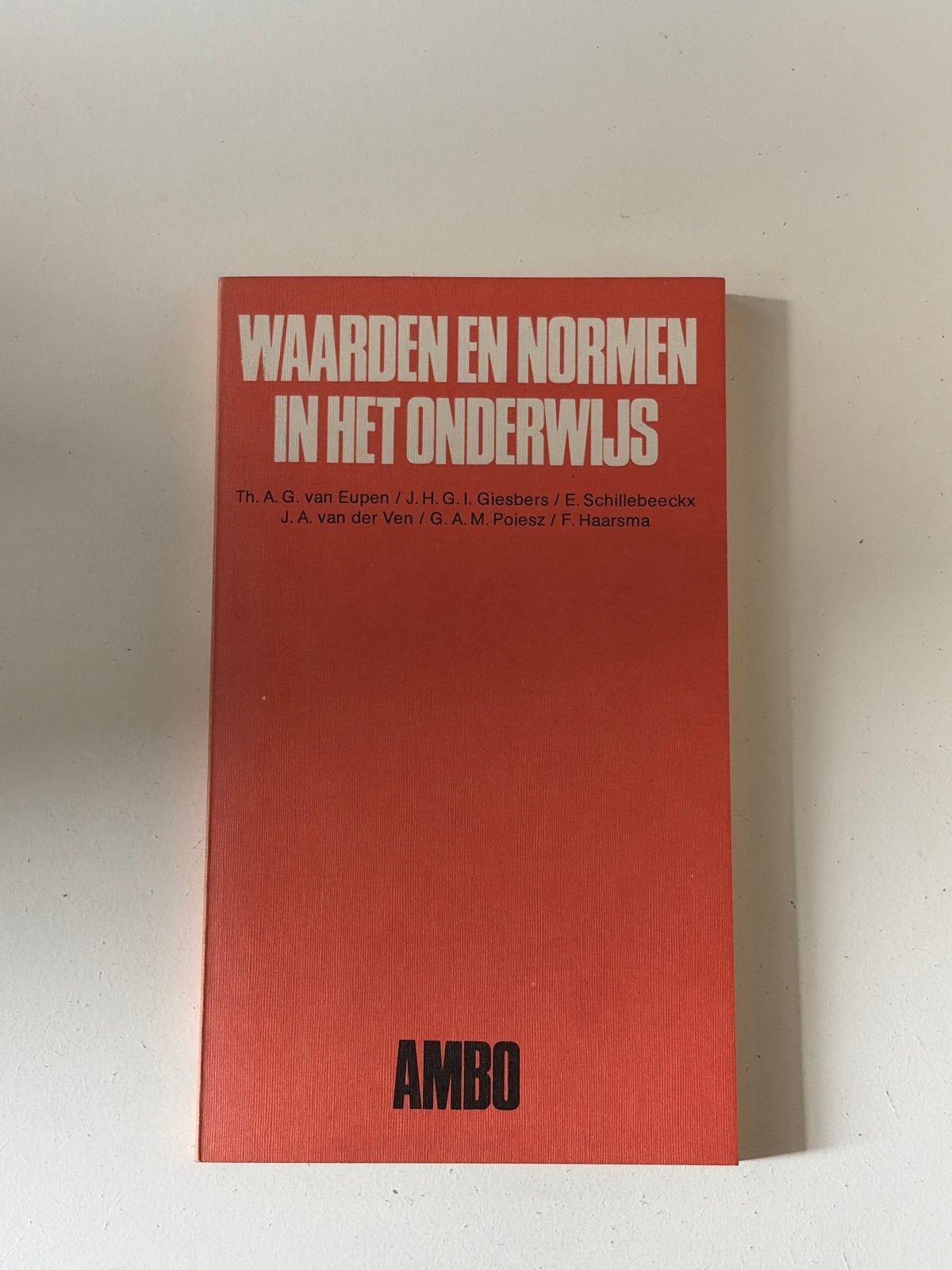 Waarden en Normen in het Onderwijs - Ambo, Boeken, Ophalen of Verzenden, Gamma, Gelezen, HBO