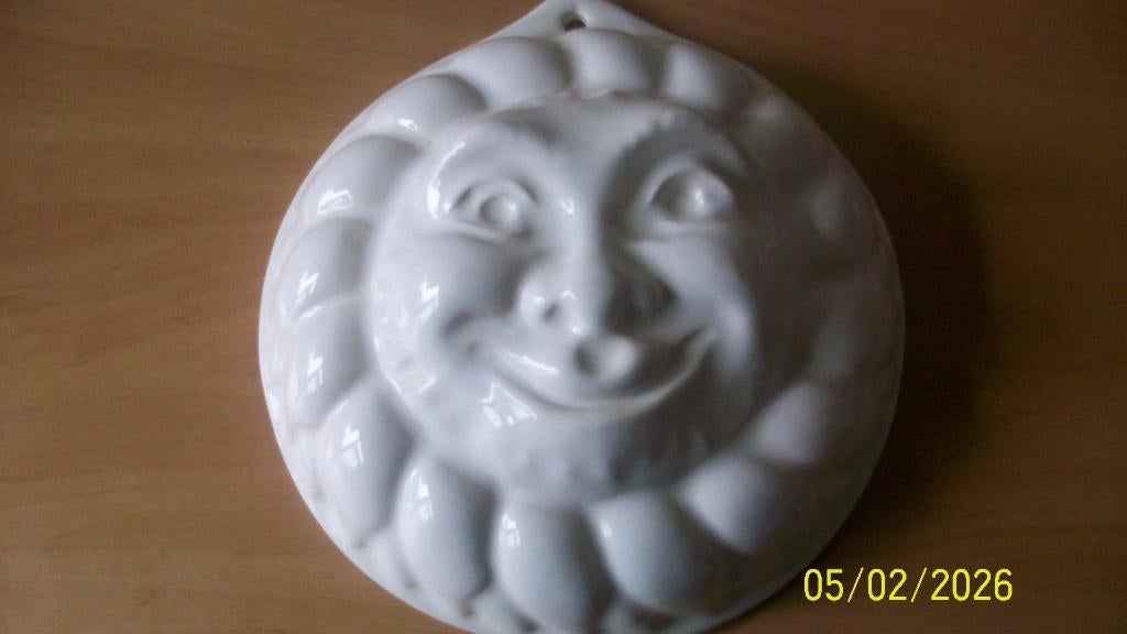 Puddingvorm, vrolijk zonnetje, Antiek en Kunst, Ophalen of Verzenden