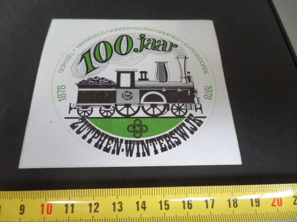 sticker Zutphen Winterswijk 100 jaar Gorssel Warnsveld Vord*, Ophalen, Zo goed als nieuw