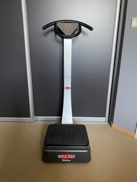 Power Maxx Vibrations, Sport en Fitness, Fitnessapparatuur, Gebruikt, Trilplaat, Armen, Benen, Borst, Buik, Rug, Metaal, Ophalen