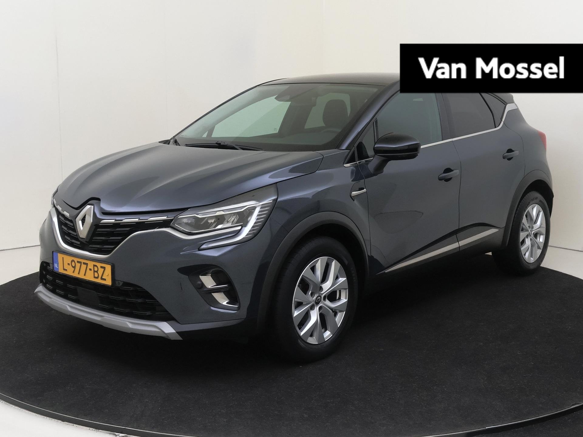 Renault Captur 1.0 TCe 90 Intens | Navigatie | Parkeersensor, Voorwielaandrijving, Gebruikt, Euro 6, Blauw