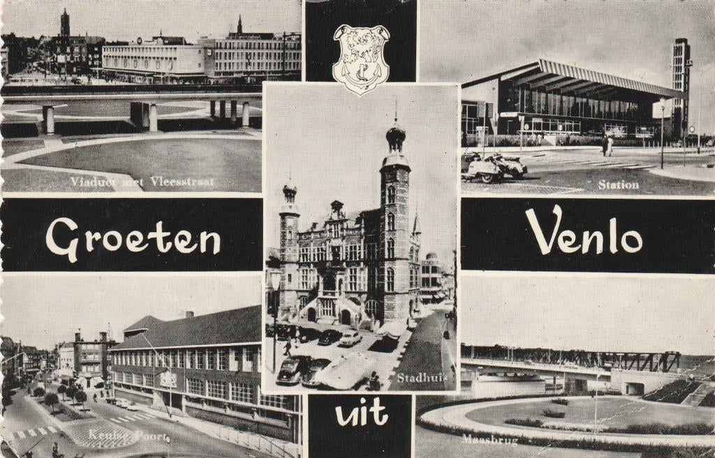 groeten uit venlo, Ophalen of Verzenden, 1940 tot 1960, Limburg