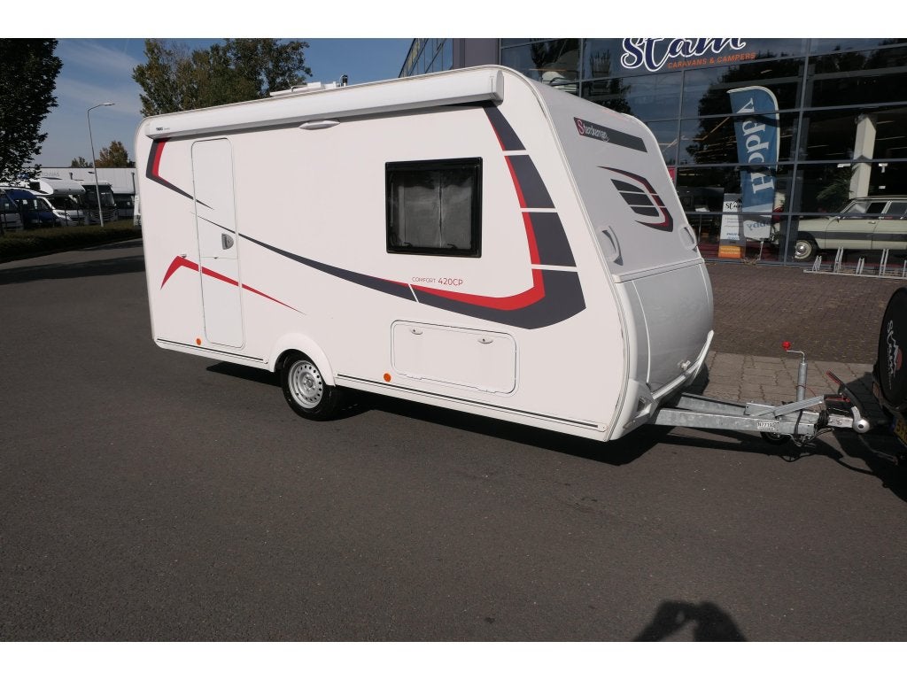 Sterckeman Easy Comfort 420 CP luifel en fietsendrager, Caravans en Kamperen, Caravans, Schokbreker, Sterckeman, 4 tot 5 meter