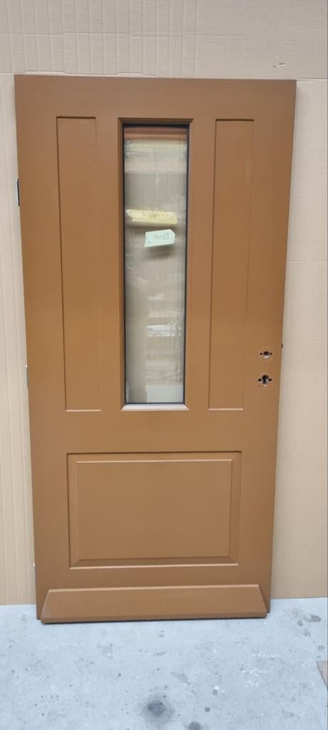 Voordeur. Isolerend., Ophalen, 80 tot 100 cm, Minder dan 200 cm, Glas