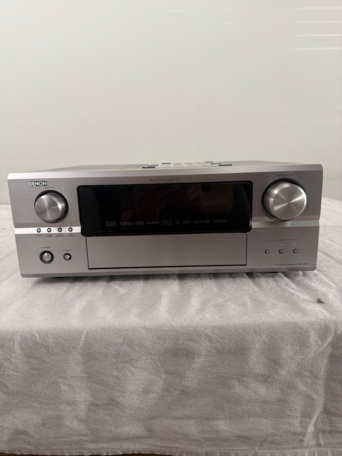 Denon AVR-2807 AV Surround Receiver - Zilver, Ophalen, Gebruikt, Denon, 120 watt of meer