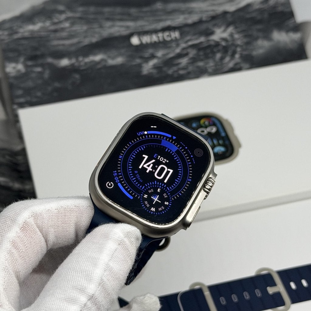 Apple Watch Ultra 2 grijs /oceaan band /88% batt /garantie, Apple, Zo goed als nieuw, Support@apple.com, Apple Park Way, Cupertino, California