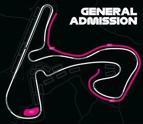 1 x Zandvoort F1 Ticket - Zondag - General Admission 1, Eén persoon
