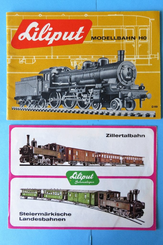 Liliput catalogus HO uit 1969 en brochure met smalspoor., Gebruikt, Gelijkstroom, Liliput, Boek, Tijdschrift of Catalogus