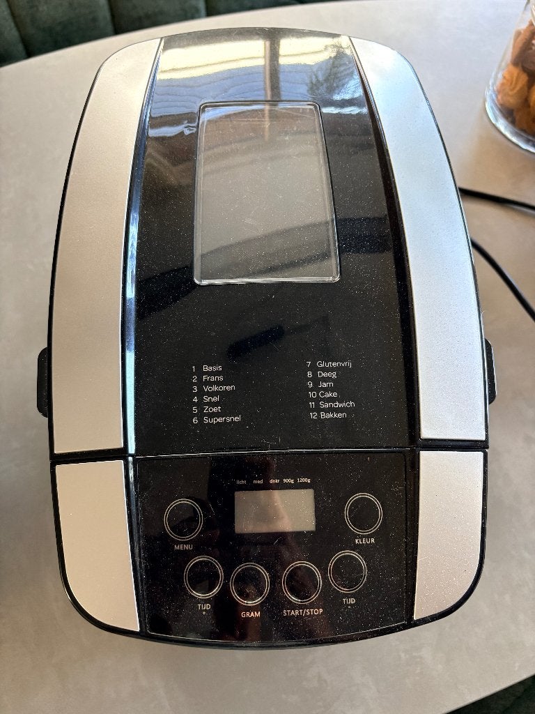 broodbak machine, Witgoed en Apparatuur, Broodbakmachines, Kijkvenster, 800 tot 1200 gram deeg, Zo goed als nieuw, Ophalen