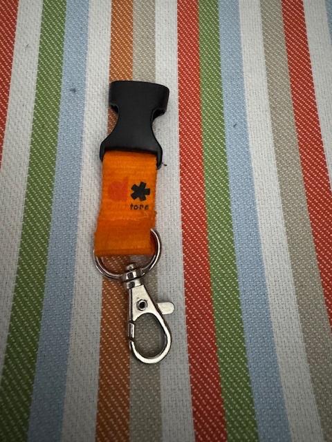 Sleutelhanger, keykoord voor fiets- en/of huissleutel, Ophalen of Verzenden, Zo goed als nieuw, Overige typen