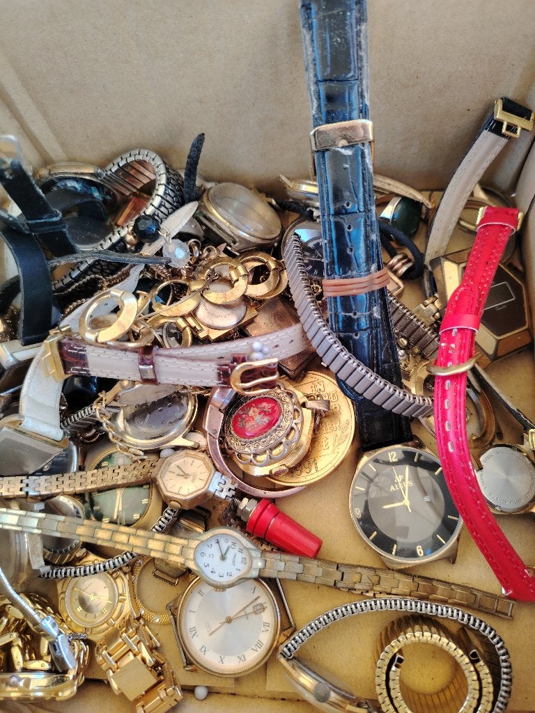 partij horloge horlogebandjes, Ophalen, Gebruikt, Staal, Overige merken