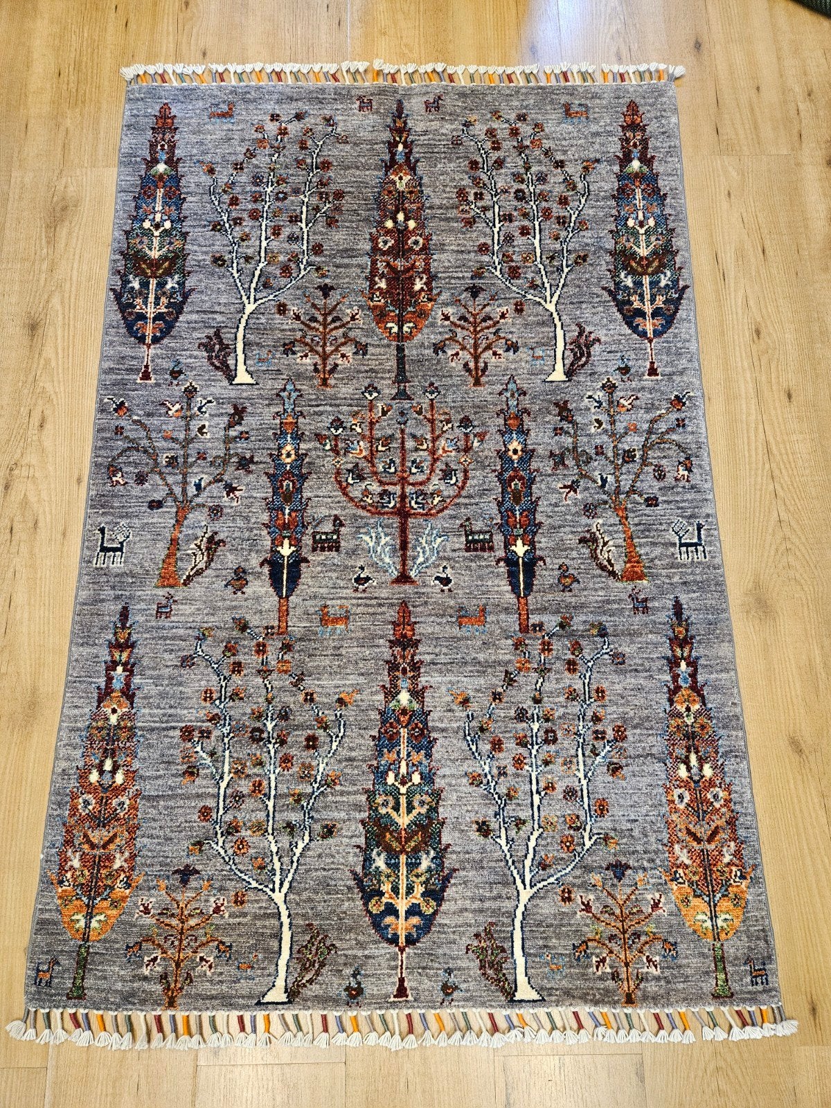 Handgeknoopt oosters tapijt loribaf 148x98