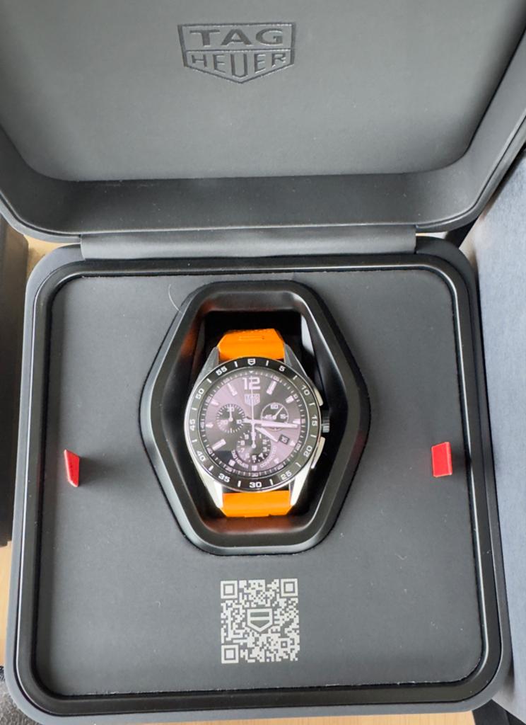 Tag Heuer e4 horloge SBR8A10 garantie tot 9-10-2027 45mm, Ophalen, Staal, Staal, Polshorloge