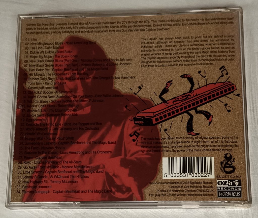 CD - Captain Beefheart - Gimme dat harp boy, Cd's en Dvd's, Cd's | Rock, Zo goed als nieuw, Poprock, Ophalen of Verzenden