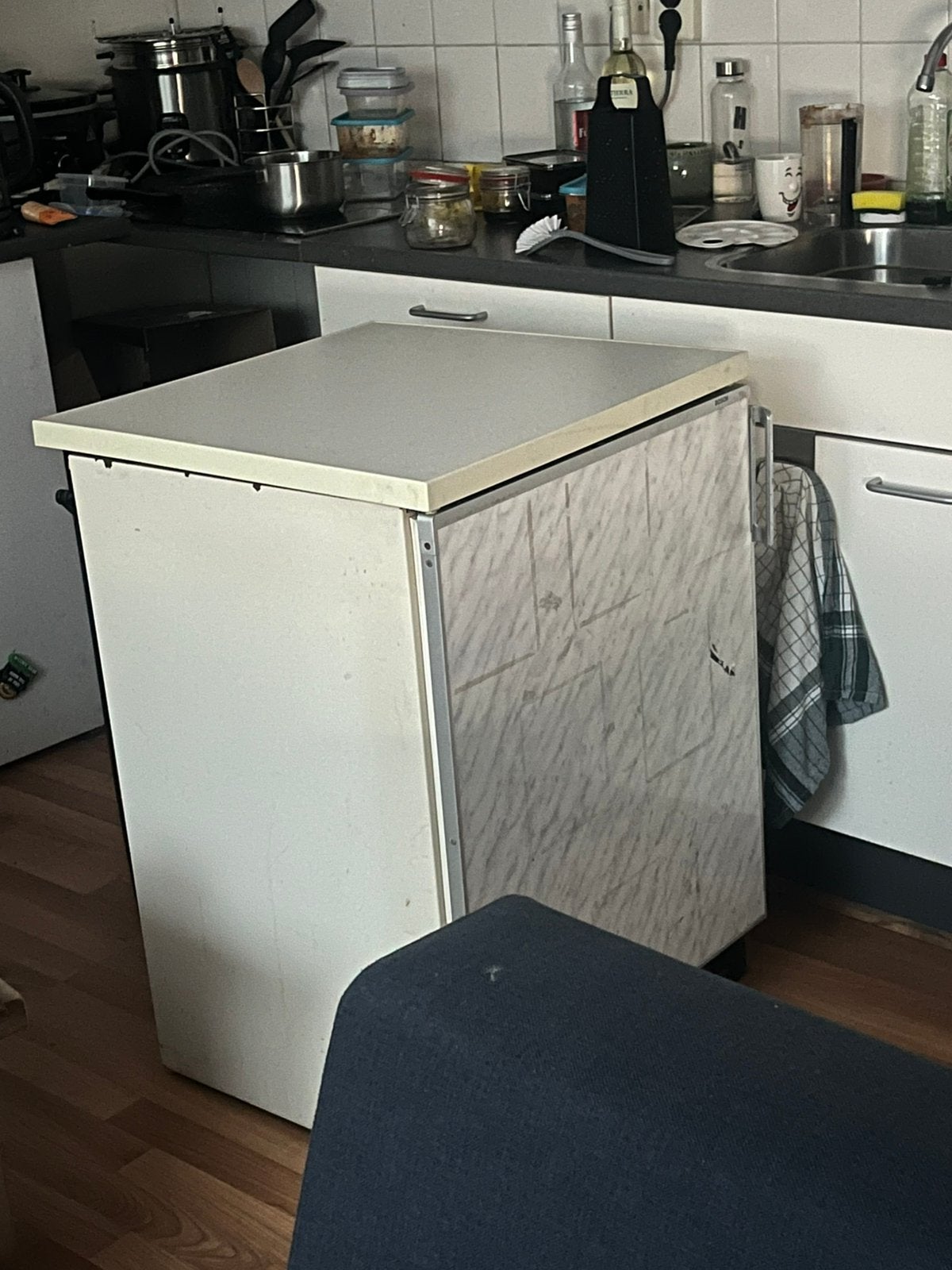 Tafelmodel koelkast, Minder dan 75 liter, Ophalen, Zo goed als nieuw, Zonder vriesvak