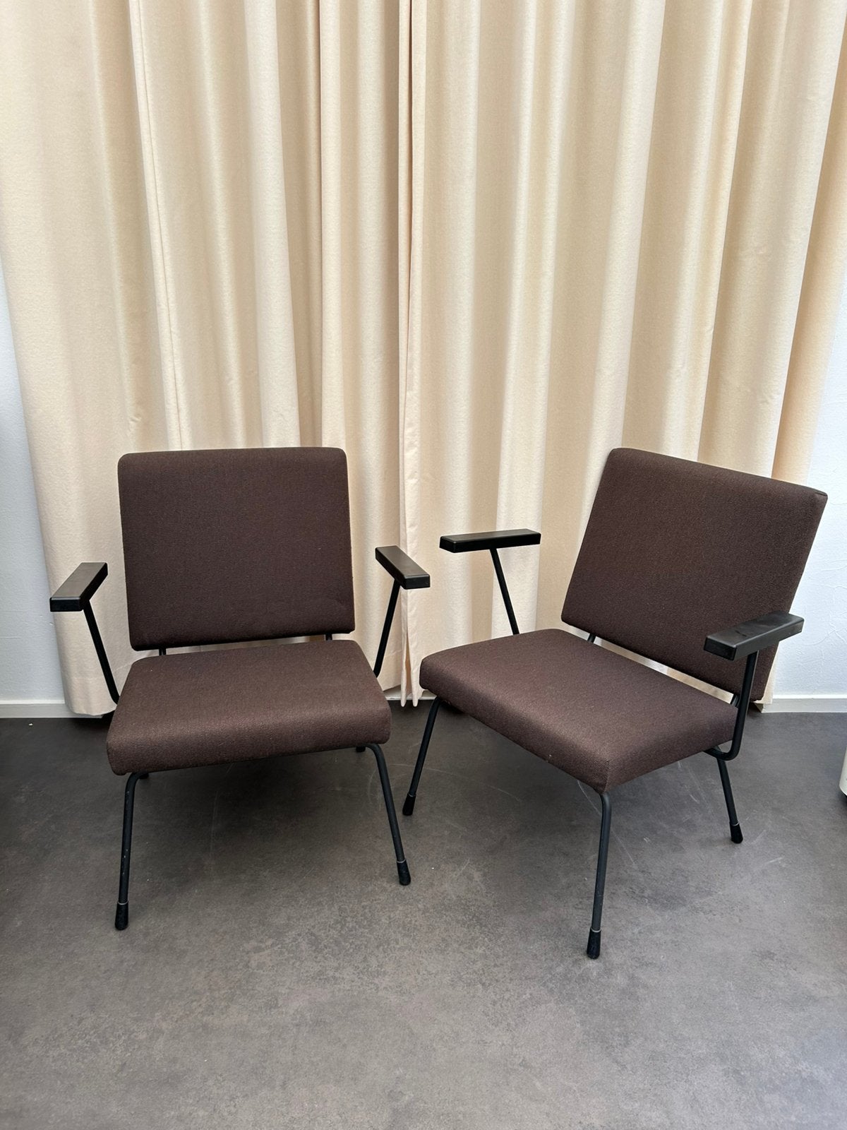 Gispen 1401 Fauteuils  (2) door Wim Rietveld 1954, Ophalen of Verzenden