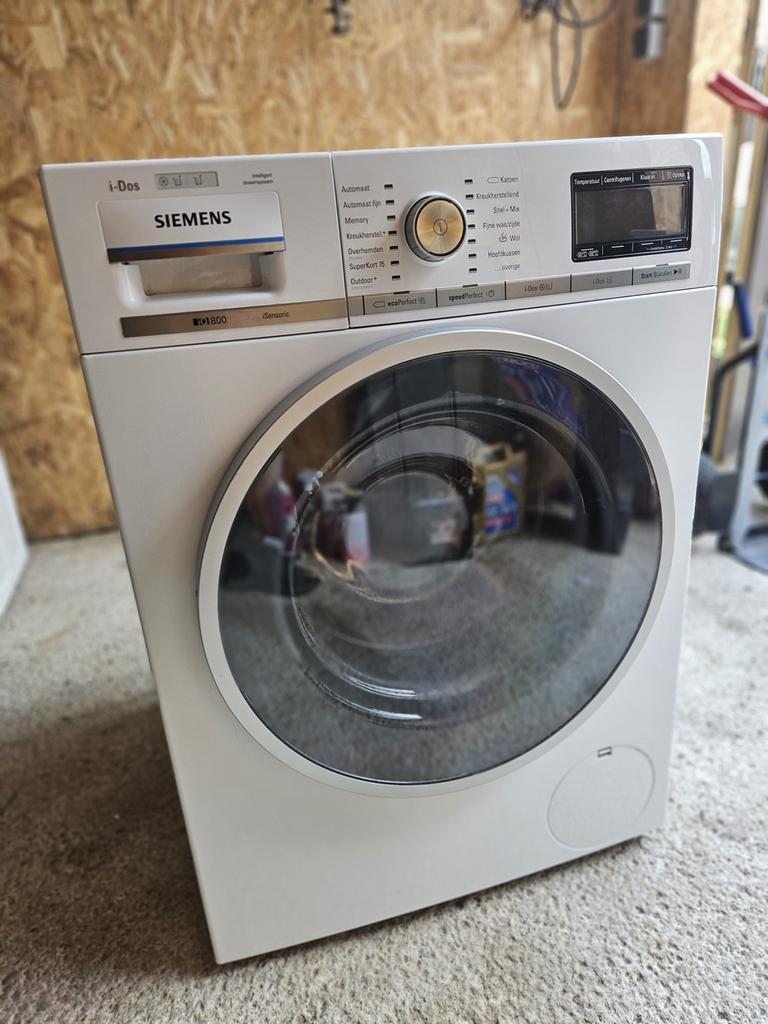 Siemens iQ800 WM16Y841NL Wasmachine - 8kg, 1600 RPM, i-Dos, Witgoed en Apparatuur, Gebruikt, 8 tot 10 kg, Ophalen of Verzenden