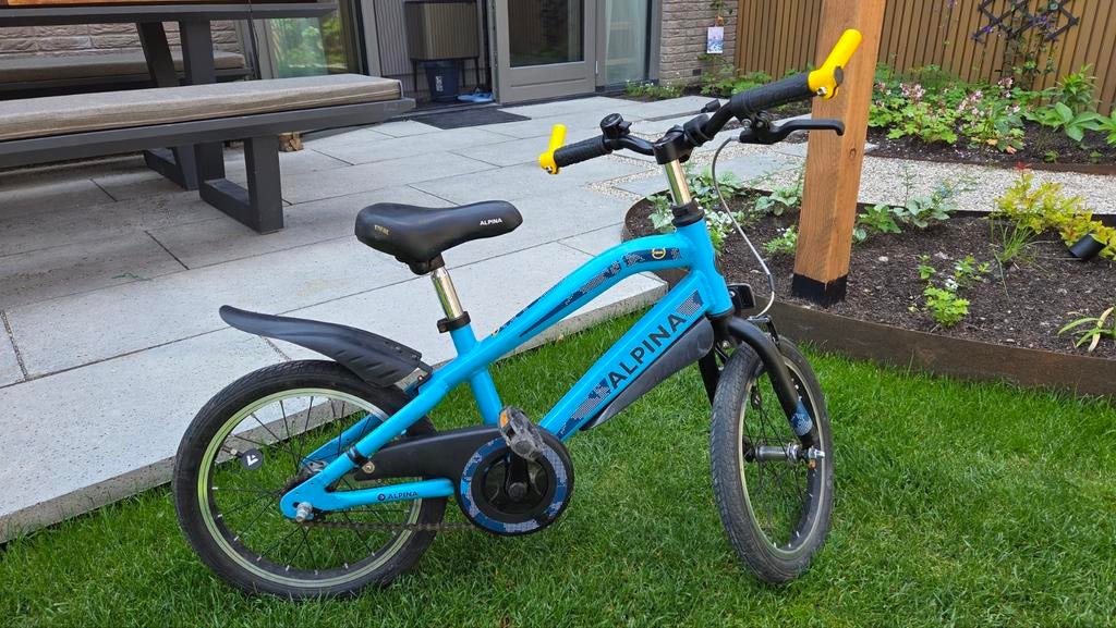 Nette Alpina kinderfiets 16 inch - Blauw, Ophalen