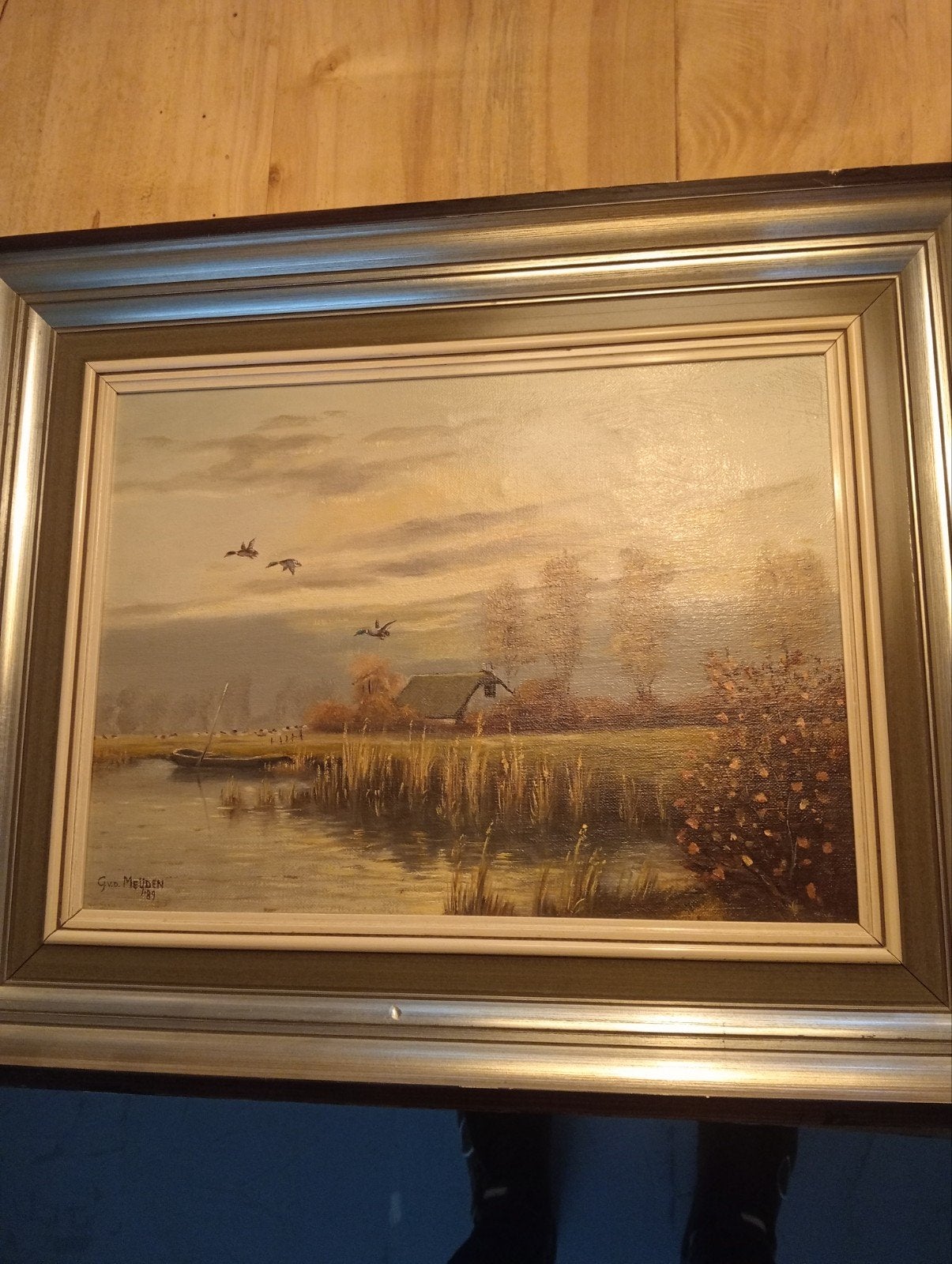 schilderij van Gerrit vd Meijden, Antiek en Kunst, Kunst | Schilderijen | Klassiek, Ophalen of Verzenden