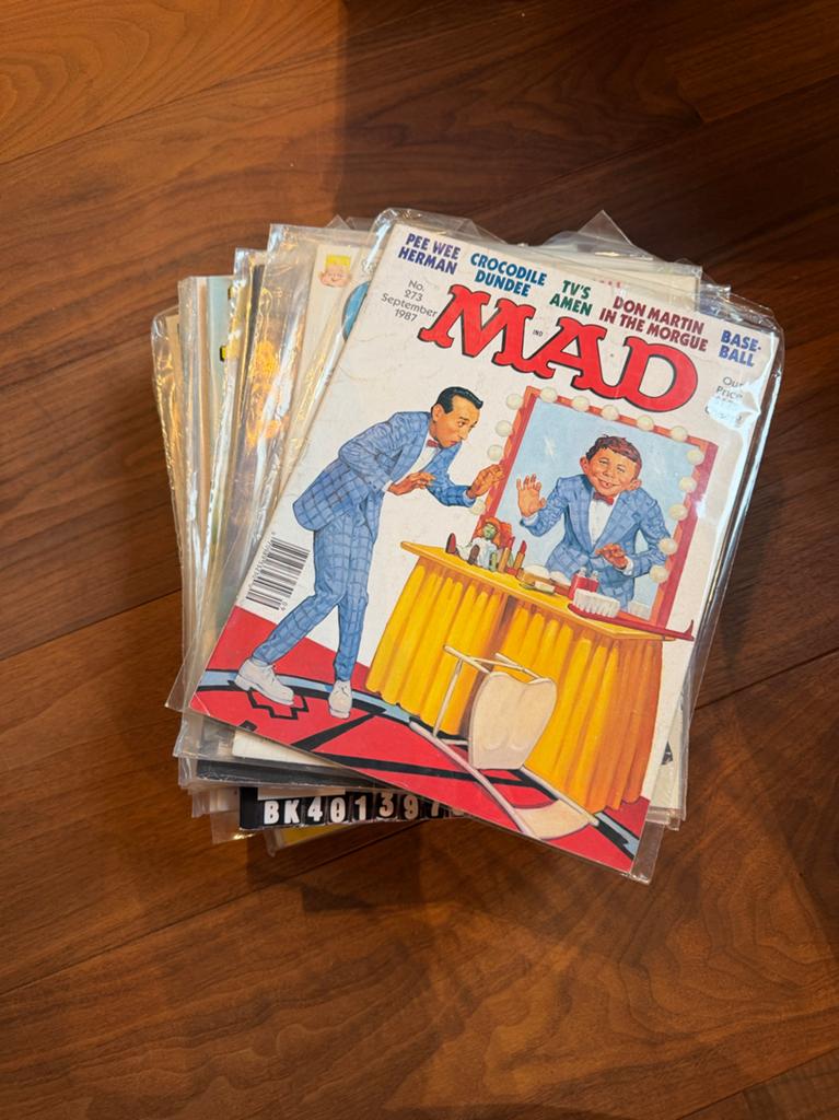 28 Vintage MAD, CRACKED, CRAZY magazines (1982-1995), Ophalen of Verzenden, Gelezen, Muziek, Film of Tv