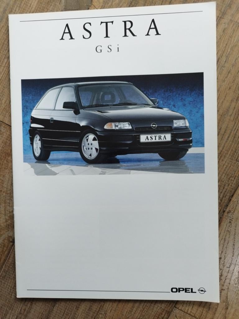 Opel Astra GSI brochure 1991 - MY-11/91, Opel, Zo goed als nieuw, Opel, Ophalen of Verzenden