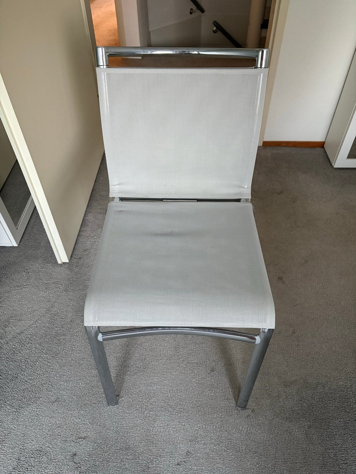 Alias Bigframe 44 stoelen - Alberto Meda design, Ophalen, Wit, Zo goed als nieuw, Vier