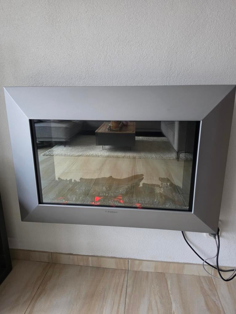 Faber elektrische haard - Modern en sfeervol, Ophalen, Zo goed als nieuw, Hangende haard, Elektrische haard