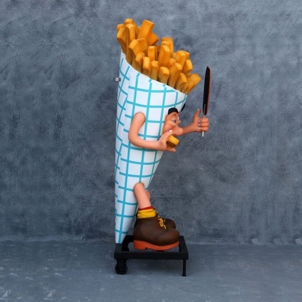 Patatzak Staand – Frietzak - VERRIJDBAAR – 181 cm, Ophalen, HorecaBeelden, Overige typen, Nieuw