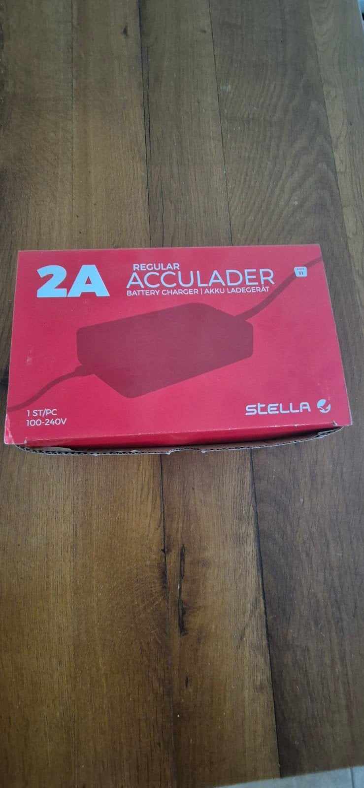 Stella 2A acculader voor elektrische fiets (3 pinnen), Ophalen of Verzenden, Nieuw