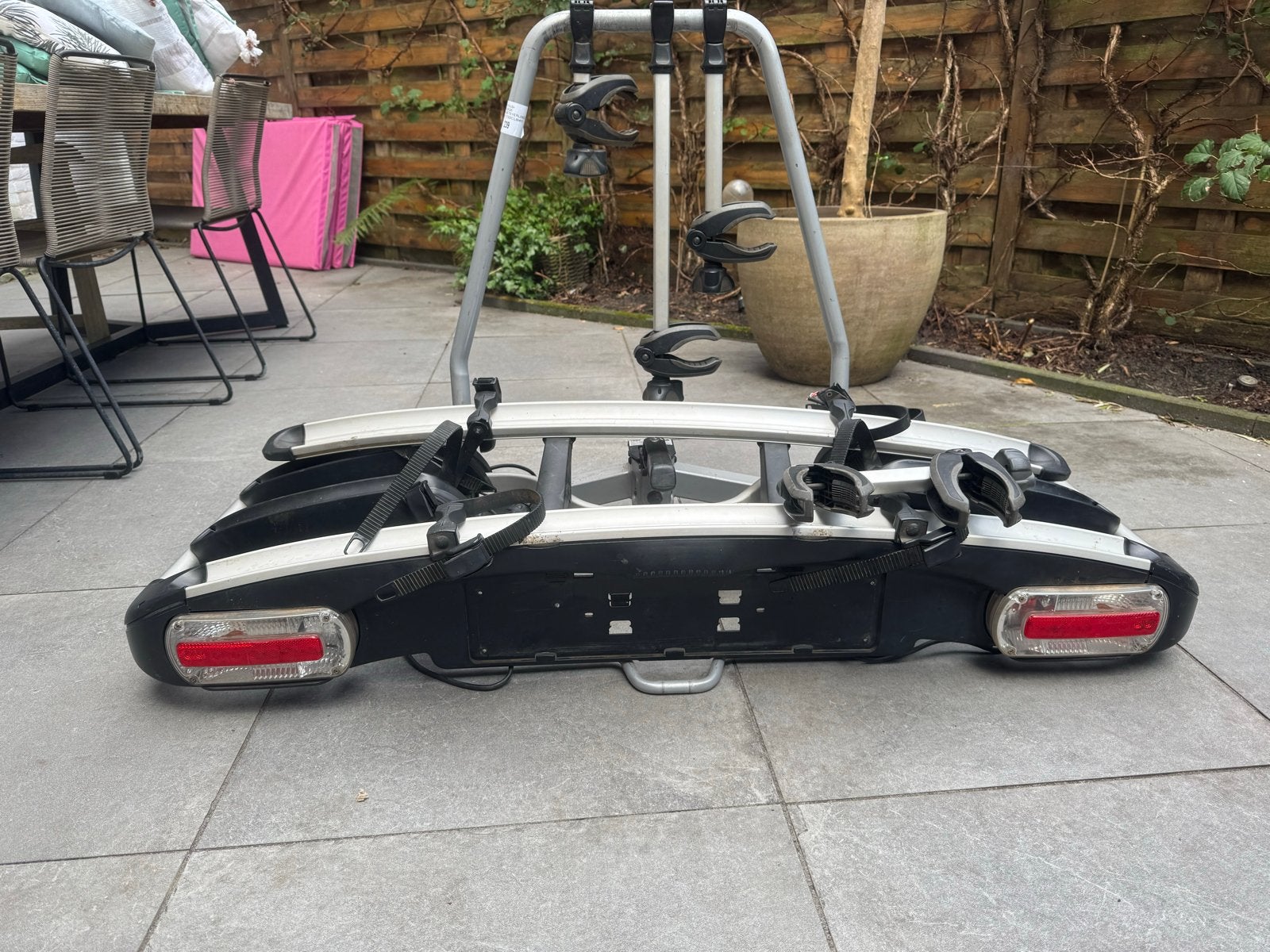Thule Euroclassic voor 3 (+1) fietsen, Auto diversen, Ophalen, 3 fietsen of meer, Gebruikt, Trekhaakdrager