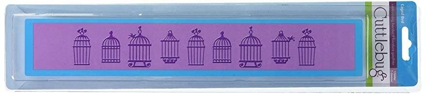 embossing folder cuttlebug caged bird vogel kooitjes, Hobby en Vrije tijd, Kaarten | Zelf maken, Nieuw, Pons of Mal, Dieren, Ophalen of Verzenden