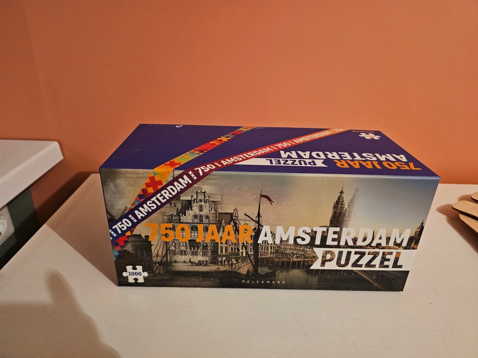 Puzzel 750 Jaar Amsterdam - 1000 stukjes, Ophalen of Verzenden, 500 t/m 1500 stukjes, Zo goed als nieuw