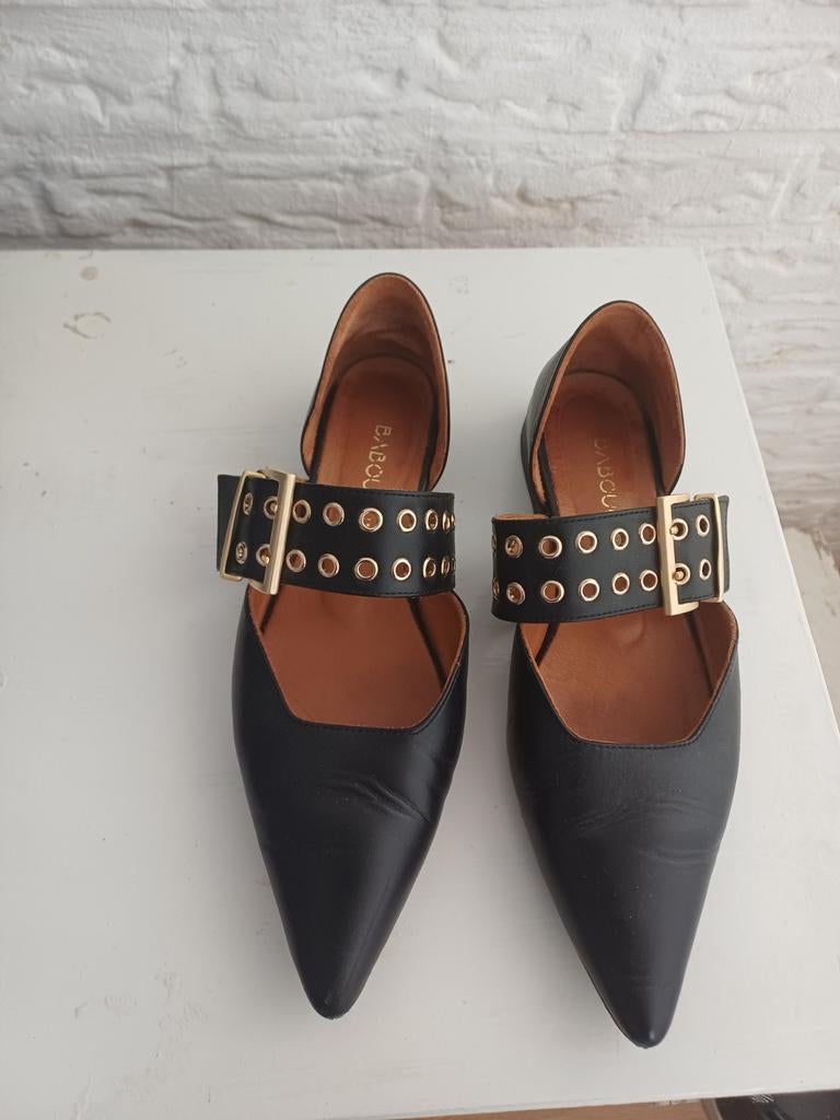 Babouche ballerina maat 37, Kleding | Dames, Schoenen, Ophalen of Verzenden, Zo goed als nieuw, Zwart