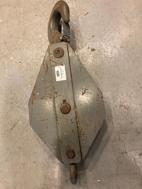 2 tons katrol, blok, bosbouw, takel,Decoratie,25 mtr touw, Ophalen, Zo goed als nieuw